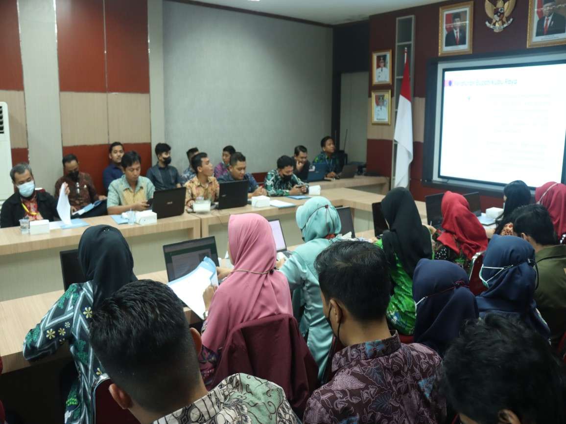 Rapat Evaluasi Perkembangan Portal Satu Data Indonesia Tingkat Daerah Kabupaten Kubu Raya