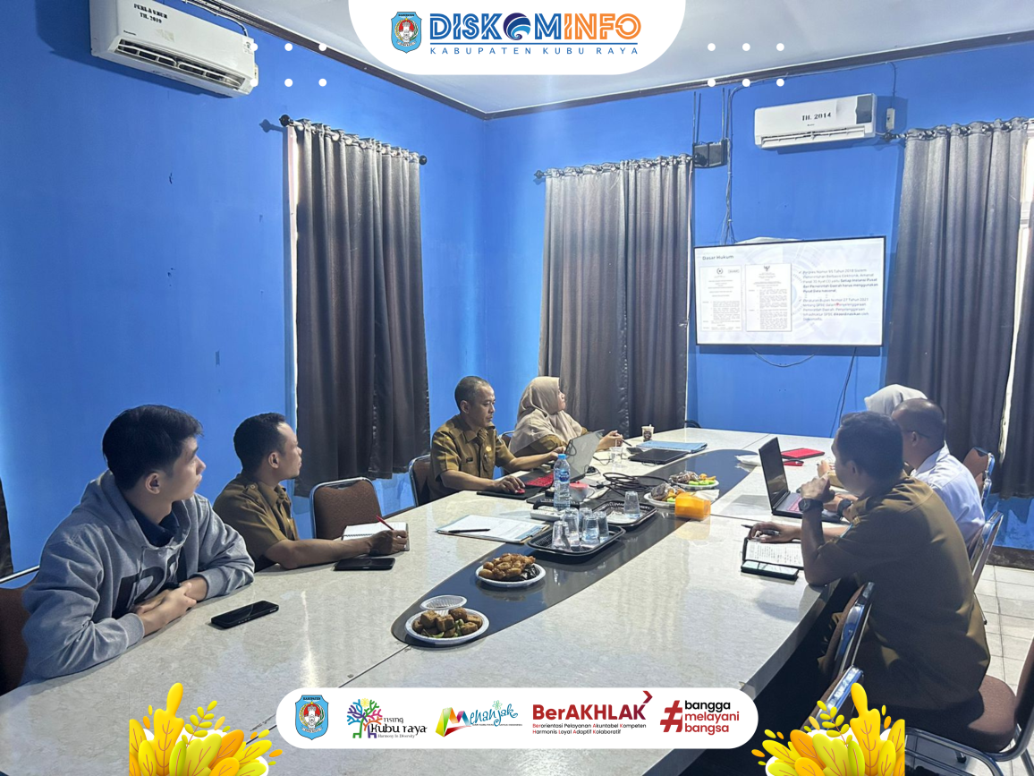 Rapat Koordinasi Teknis Pemetaan Kebutuhan Infrastruktur Pusat Data (Perangkat Server) Penunjang Sistem Informasi Aplikasi Pengelolaan Keuangan dan Pengelolaan Aset Daerah Kabupaten Kubu Raya