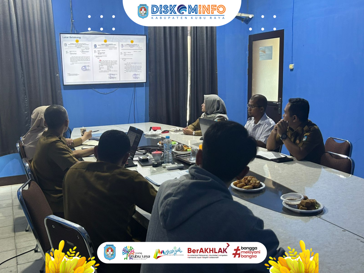 Rapat Koordinasi Teknis Pemetaan Kebutuhan Infrastruktur Pusat Data (Perangkat Server) Penunjang Sistem Informasi Aplikasi Pengelolaan Keuangan dan Pengelolaan Aset Daerah Kabupaten Kubu Raya