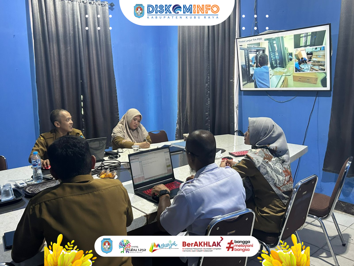Rapat Koordinasi Teknis Pemetaan Kebutuhan Infrastruktur Pusat Data (Perangkat Server) Penunjang Sistem Informasi Aplikasi Pengelolaan Keuangan dan Pengelolaan Aset Daerah Kabupaten Kubu Raya