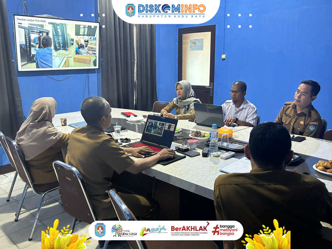 Rapat Koordinasi Teknis Pemetaan Kebutuhan Infrastruktur Pusat Data (Perangkat Server) Penunjang Sistem Informasi Aplikasi Pengelolaan Keuangan dan Pengelolaan Aset Daerah Kabupaten Kubu Raya