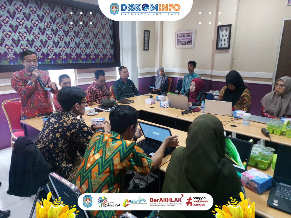 Bimtek Website Dinas Kesehatan Kabupaten Kubu Raya
