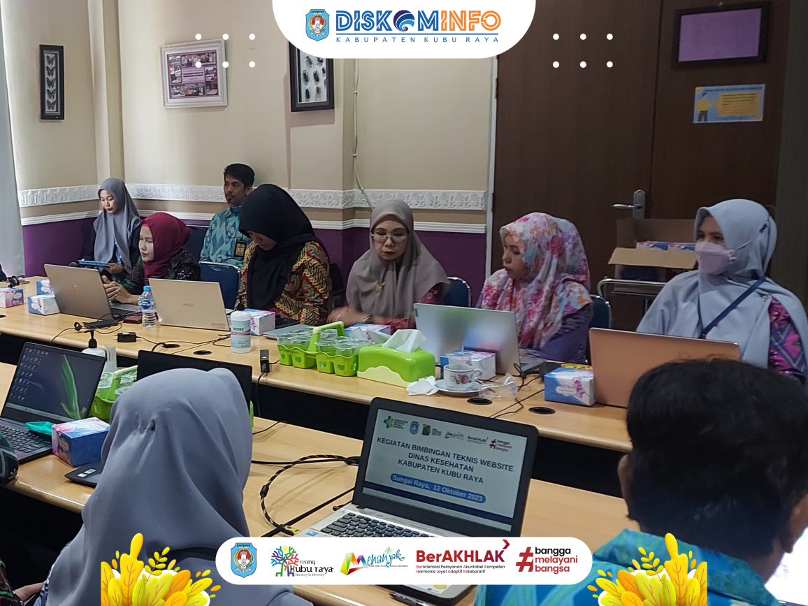Bimtek Website Dinas Kesehatan Kabupaten Kubu Raya