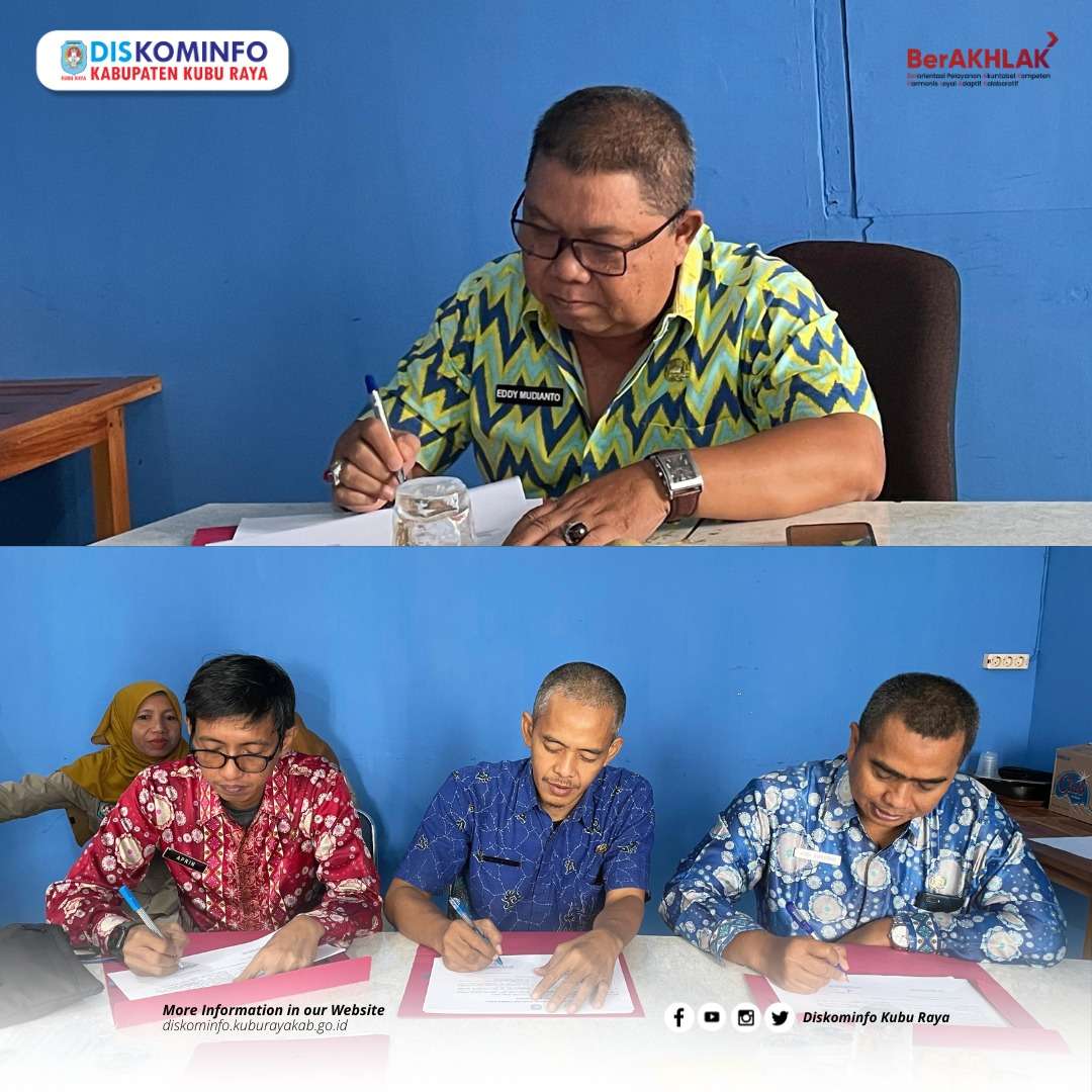 Penandatanganan Pakta Integritas Tahun 2025 Dinas Kominfo 