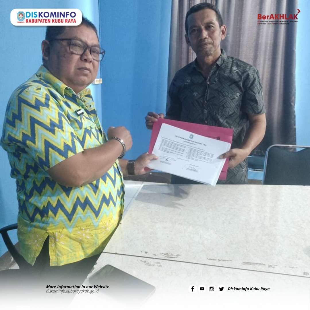 Penandatanganan Pakta Integritas Tahun 2025 Dinas Kominfo 