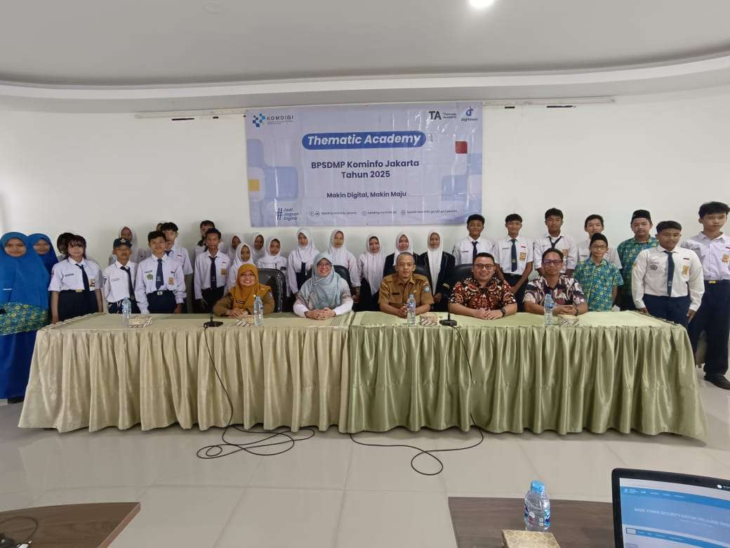 Pembukaan Pelatihan Digital Talent Scholarship - Thematic Academy (DTS-TA) Tahun 2025 tema Basic Cyber Security (BCS) untuk Pelajar SMP