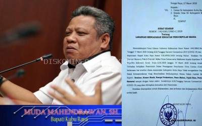 Pemkab Kubu Raya Terbitkan Surat Edaran Tentang Larangan Semua Keramaian