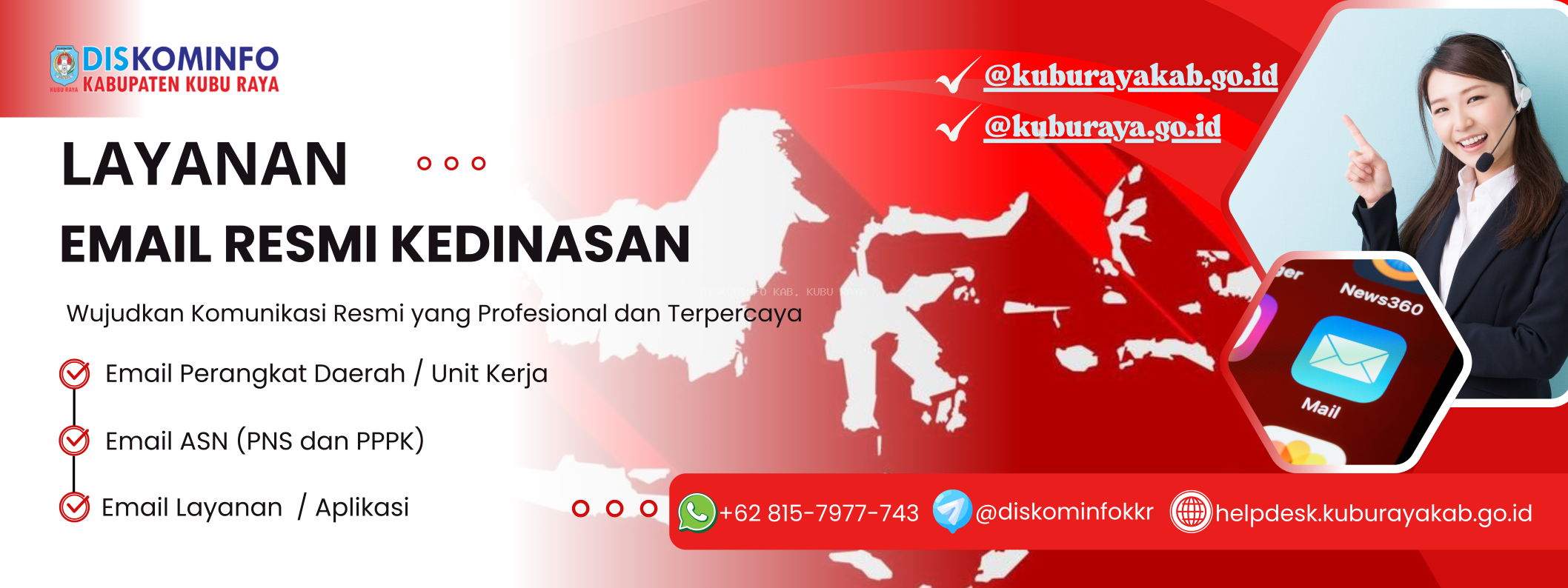 Pemanfaatan Email Resmi Kedinasan di Lingkungan Pemerintah Kabupaten Kubu Raya