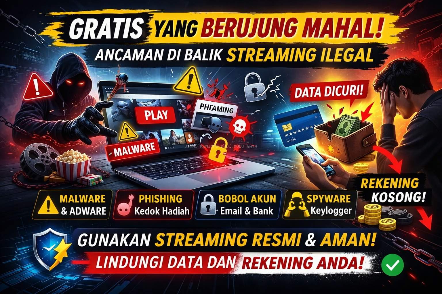 Gratis yang Berujung Mahal: Ancaman di Balik Streaming Ilegal