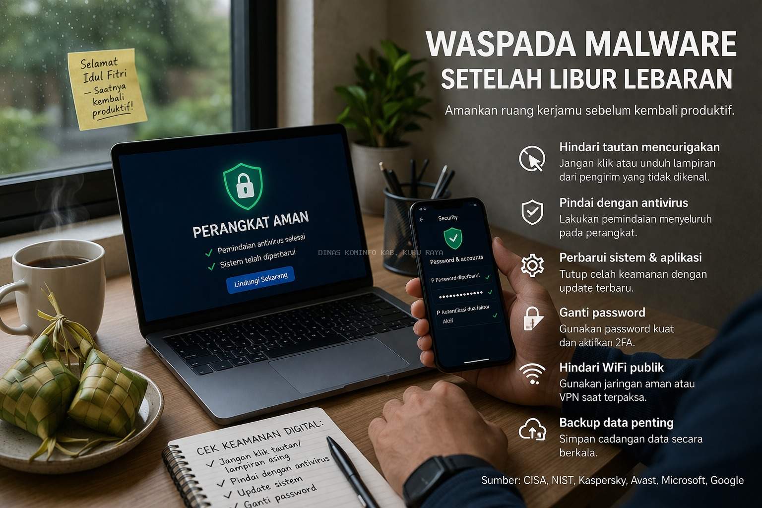 Waspada Malware Setelah Libur Lebaran: Amankan Ruang Digital Sebelum Kembali Produktif