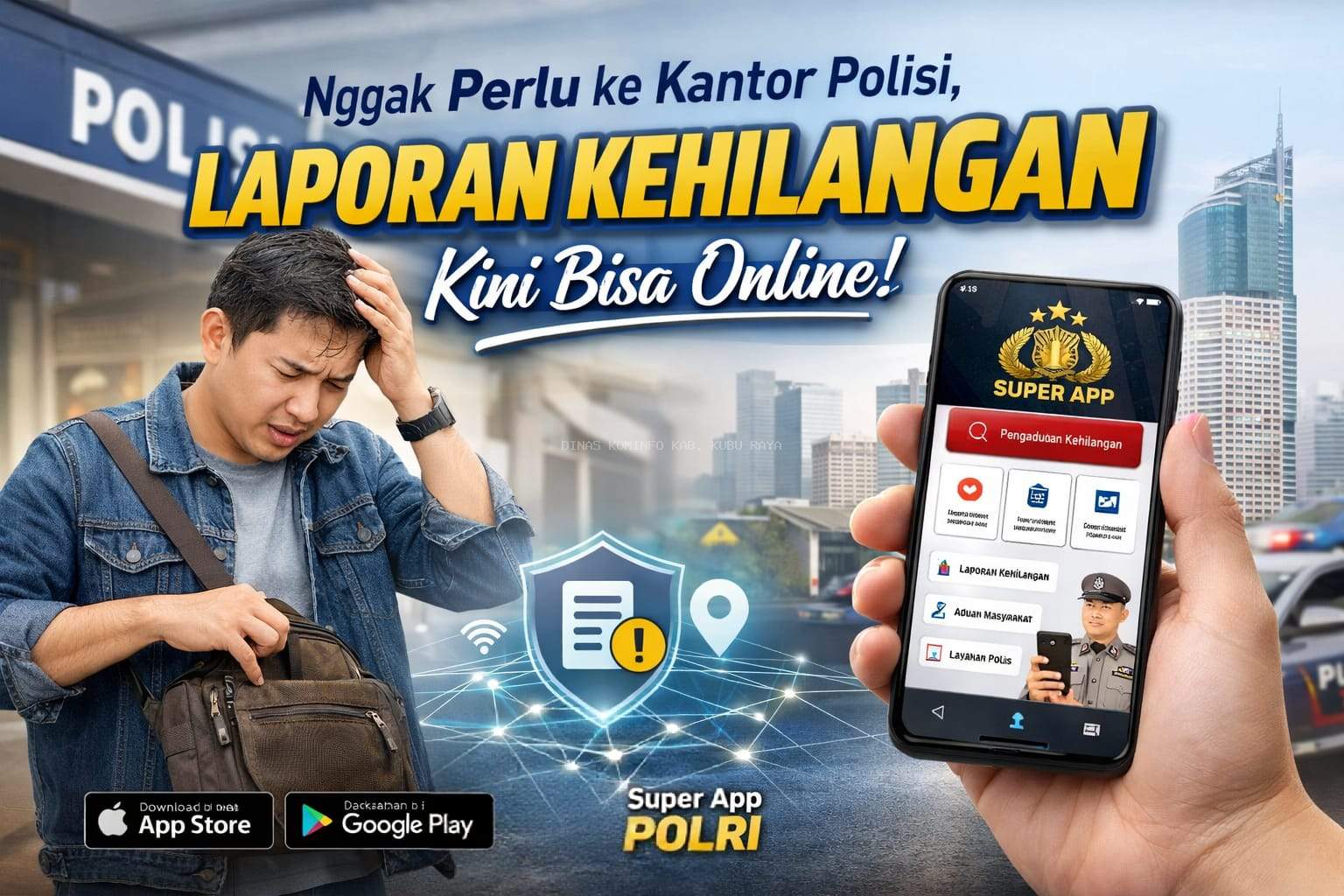 Nggak Perlu ke Kantor Polisi, Laporan Kehilangan Kini Bisa Online