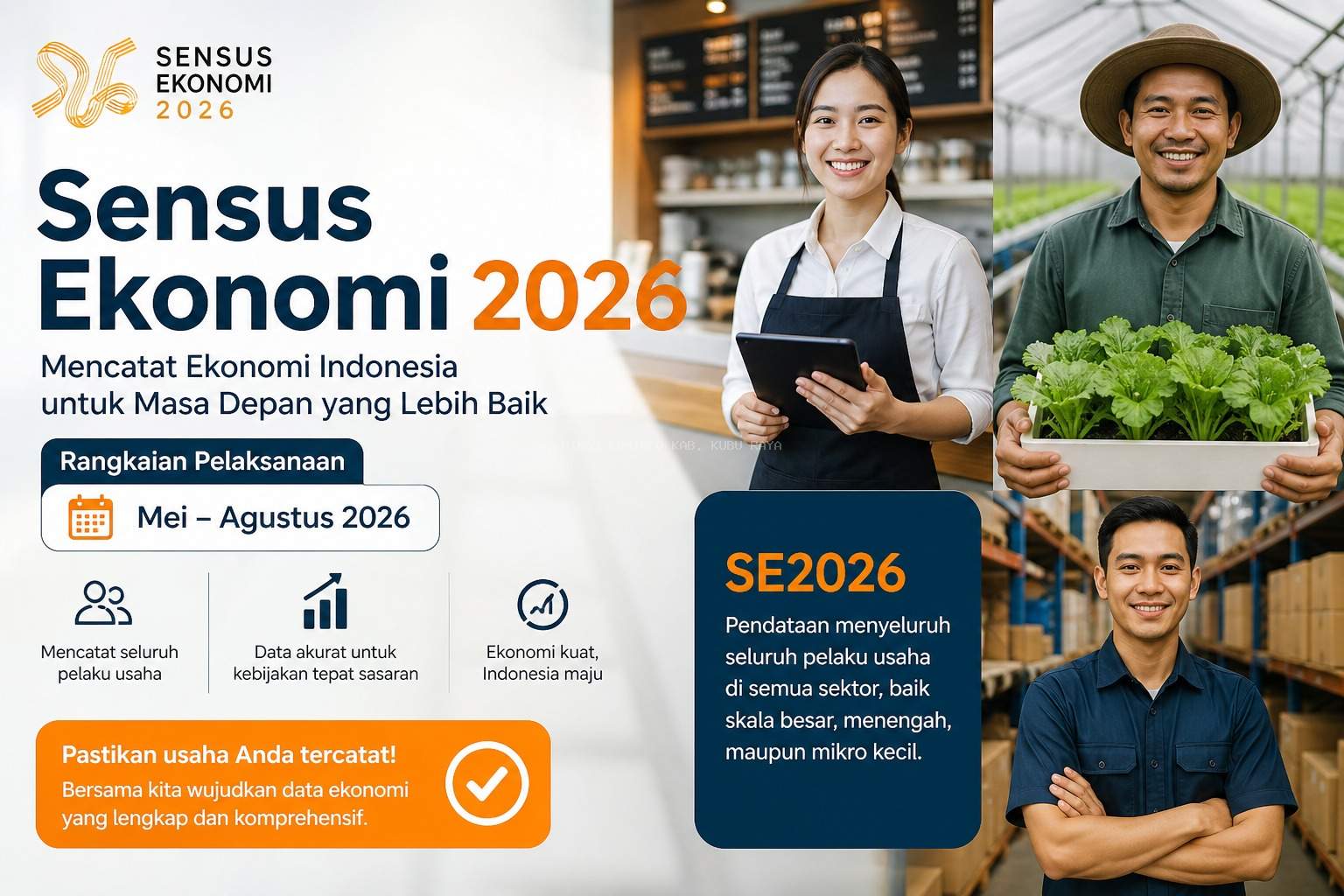 Sensus Ekonomi 2026 Resmi Dimulai, Pelaku Usaha Didorong Berpartisipasi Aktif