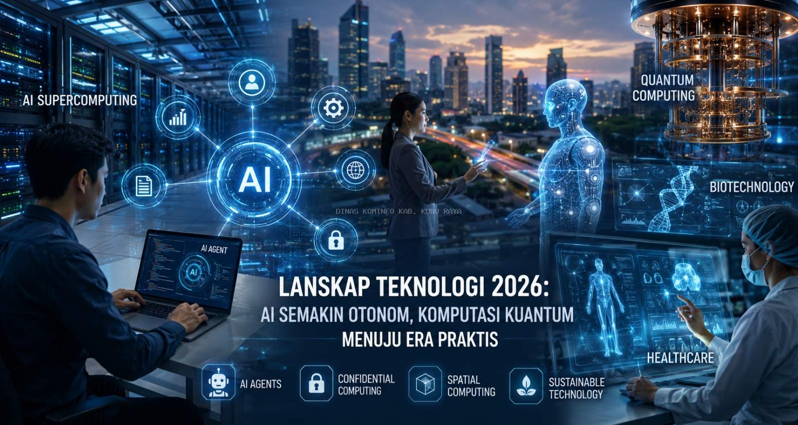 Lanskap Teknologi 2026: Dari Agen AI hingga Komputasi Kuantum Hibrida