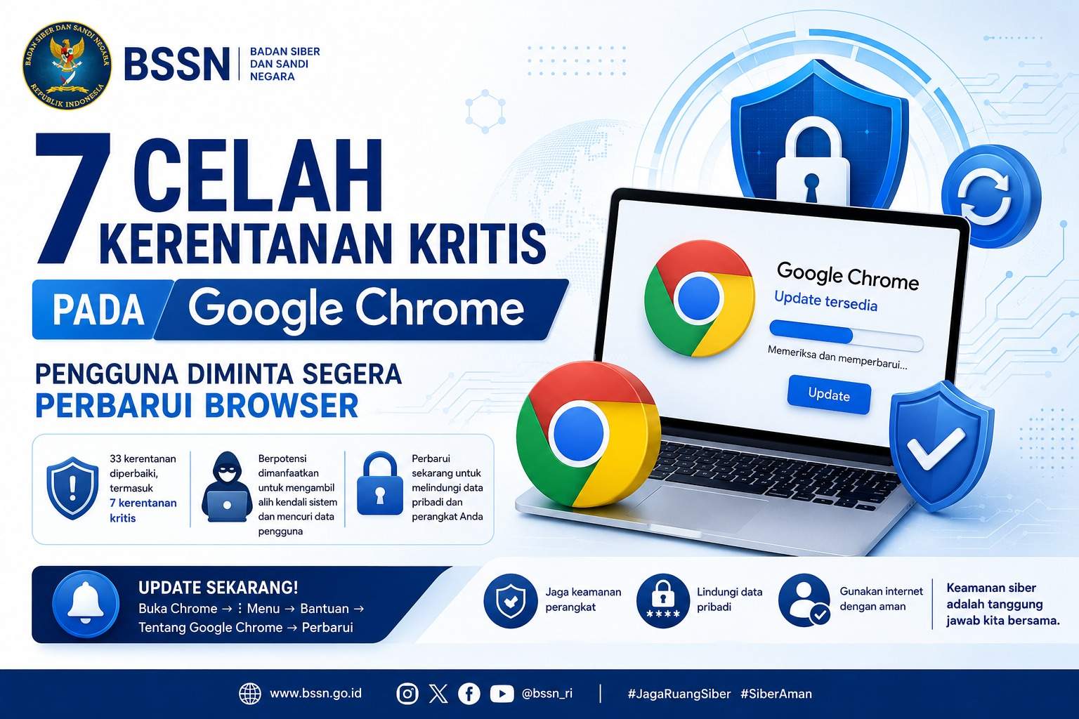 7 Celah Kerentanan Kritis pada Google Chrome, Pengguna Diminta Segera Perbarui Browser