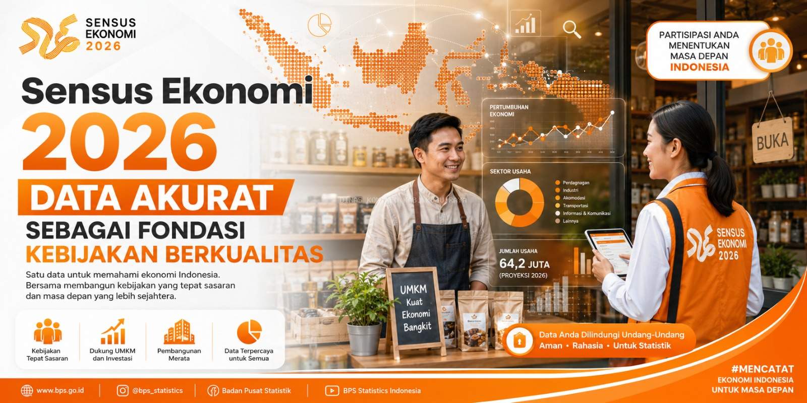 Sensus Ekonomi 2026: Mengapa Data Akurat Menjadi Fondasi Kedaulatan Ekonomi Indonesia?