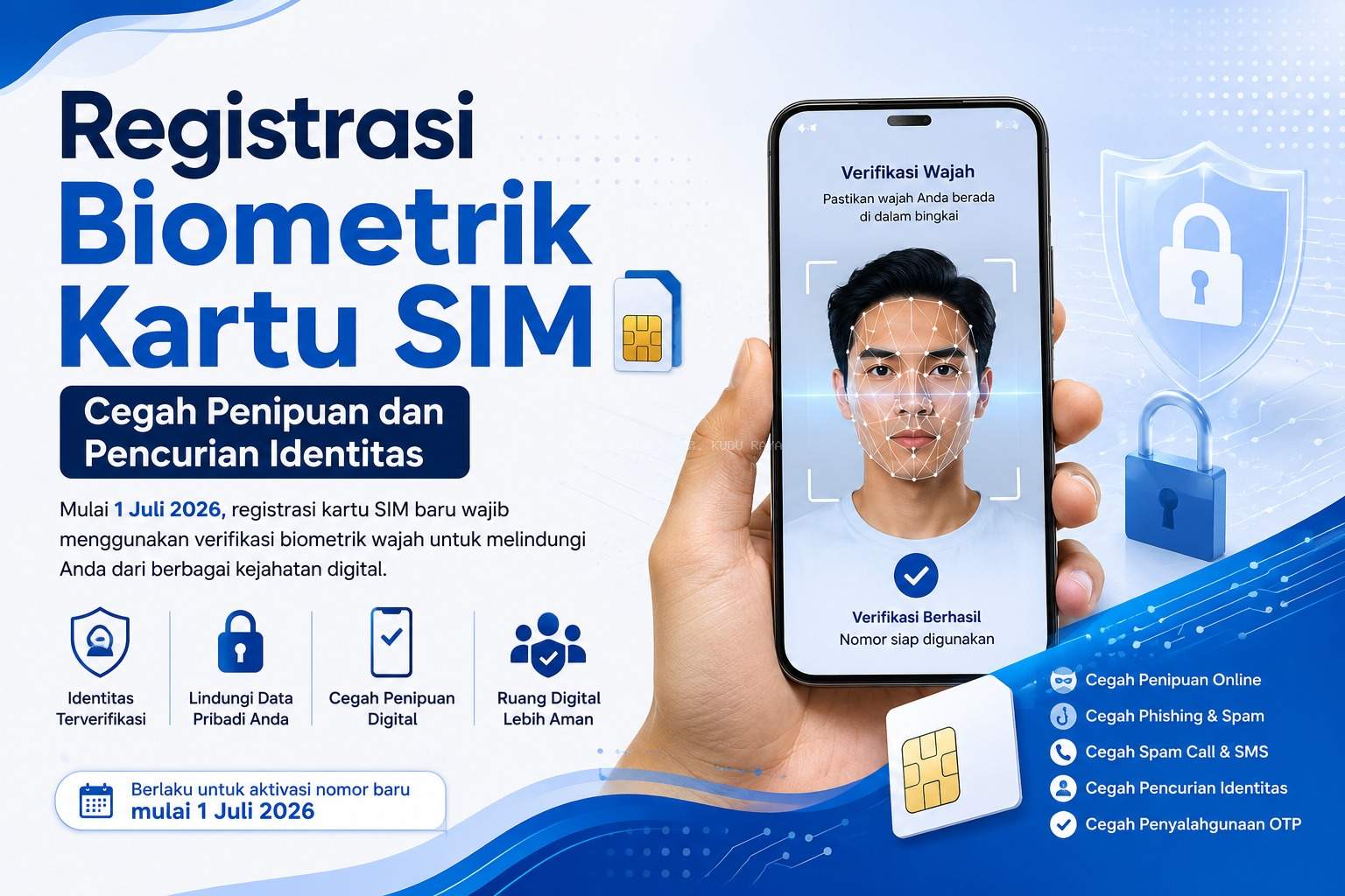 Registrasi Biometrik Kartu SIM Cegah Penipuan dan Pencurian Identitas