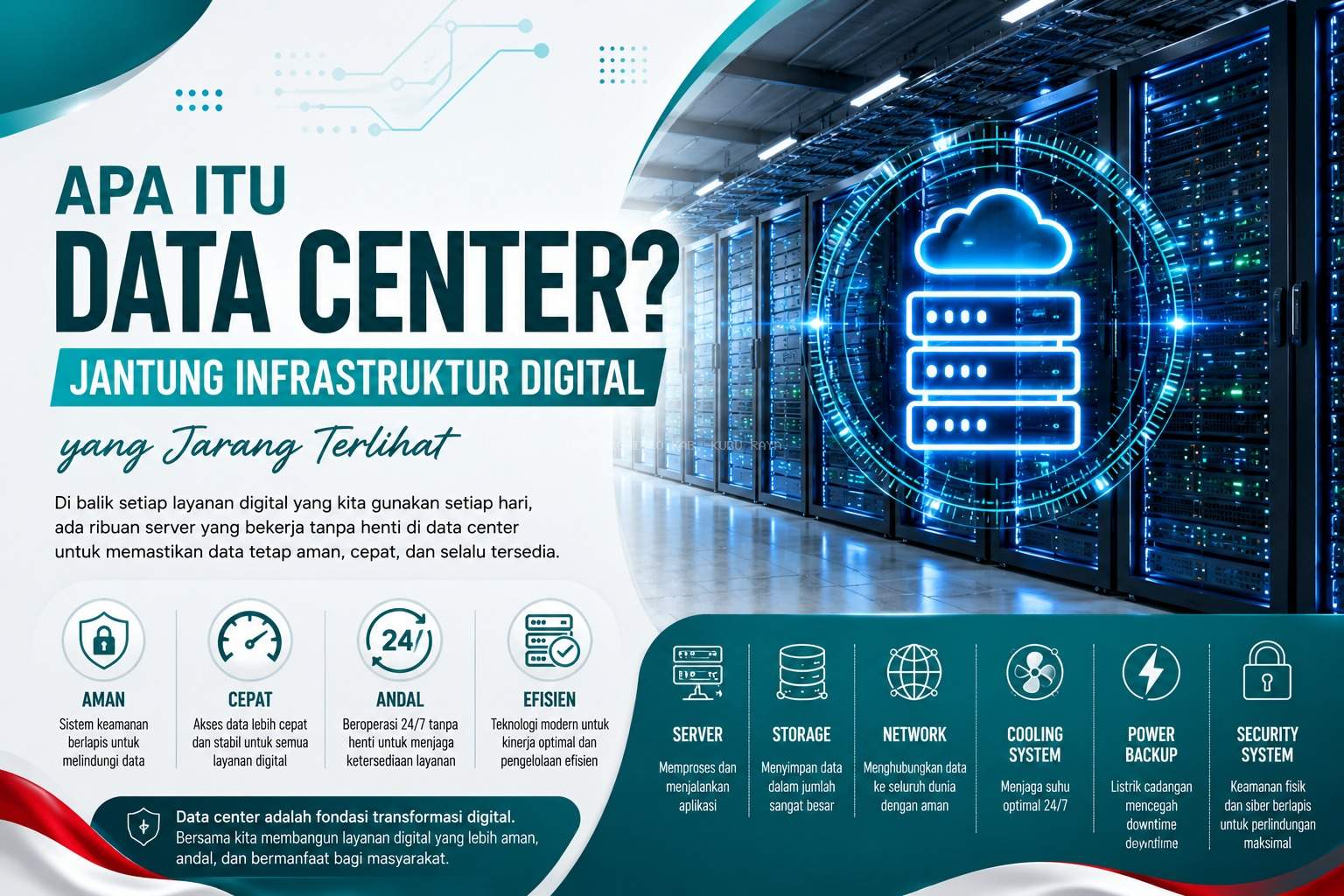 Apa Itu Data Center? Jantung Infrastruktur Digital yang Bekerja Tanpa Henti