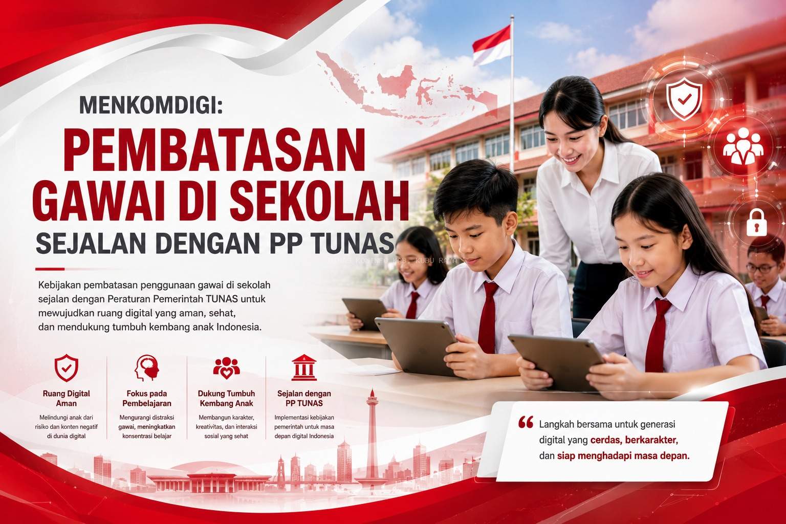 Pembatasan Gawai di Sekolah Perkuat Perlindungan Anak di Era Digital